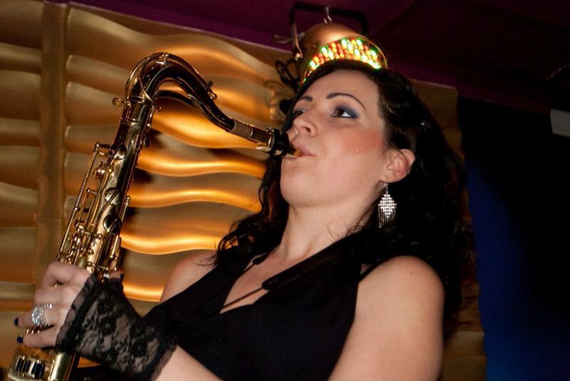 female saxophone players Hebron Palestine